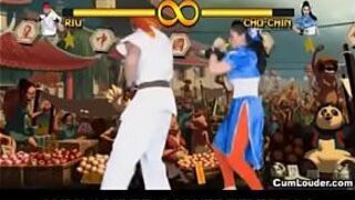 Улица Фигтер Шун Ли Пародия ХХХ - порно видео