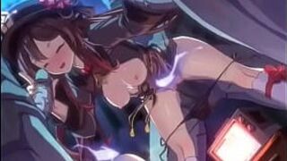 Геншин импакт Ху Тао хентай - порно видео