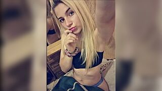 Аргентинская блондинка в стрингах - порно видео