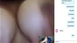 сессия с бразильским другом по скайпу - порно видео